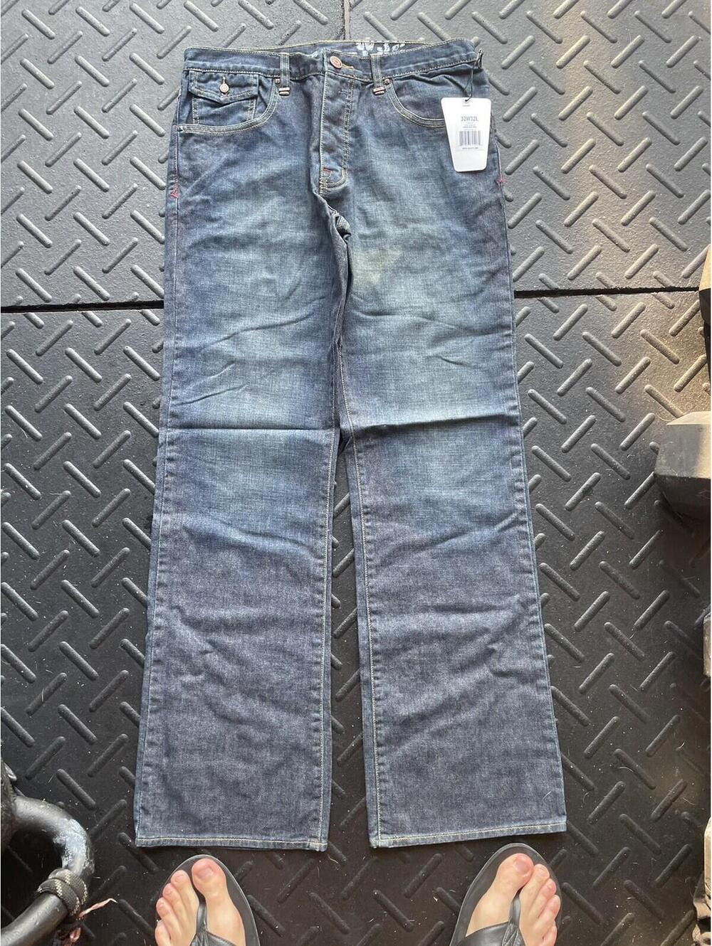 Oakley Jeans Progressive Denim Lower Rise Boot Industrial Vintage Size 32W/32L